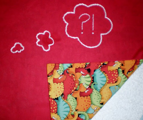 Interrobang Pillow both sides