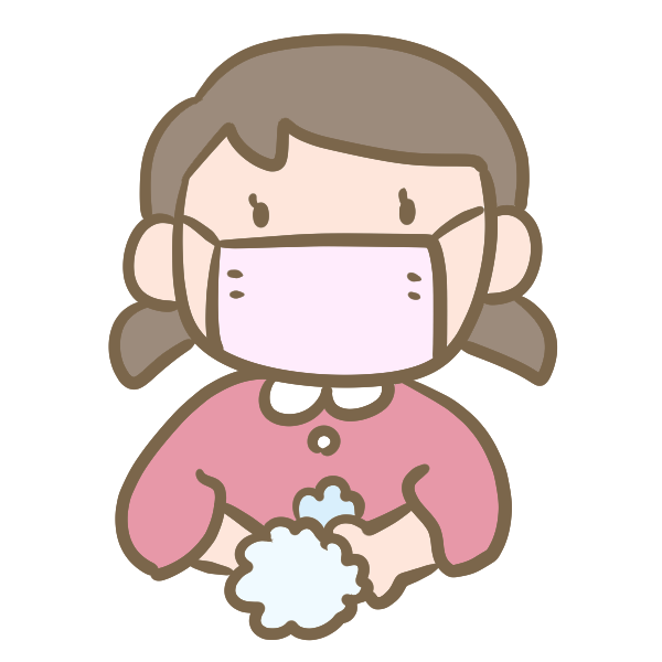 風邪予防 女の子 のイラスト かわいいフリー素材が無料のイラストレイン