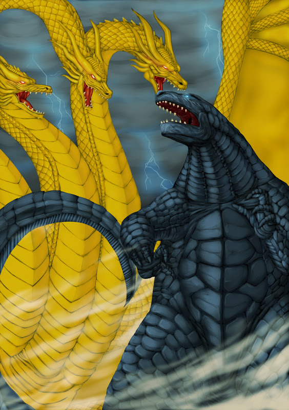 ゴジラ新作公開記念イラスト Rising Blue Blog