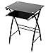Levv Glass Computer Desk - Black