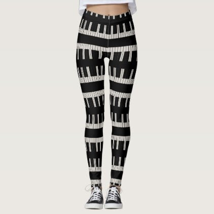 Mad About Music Keyboard Pianist Leggings