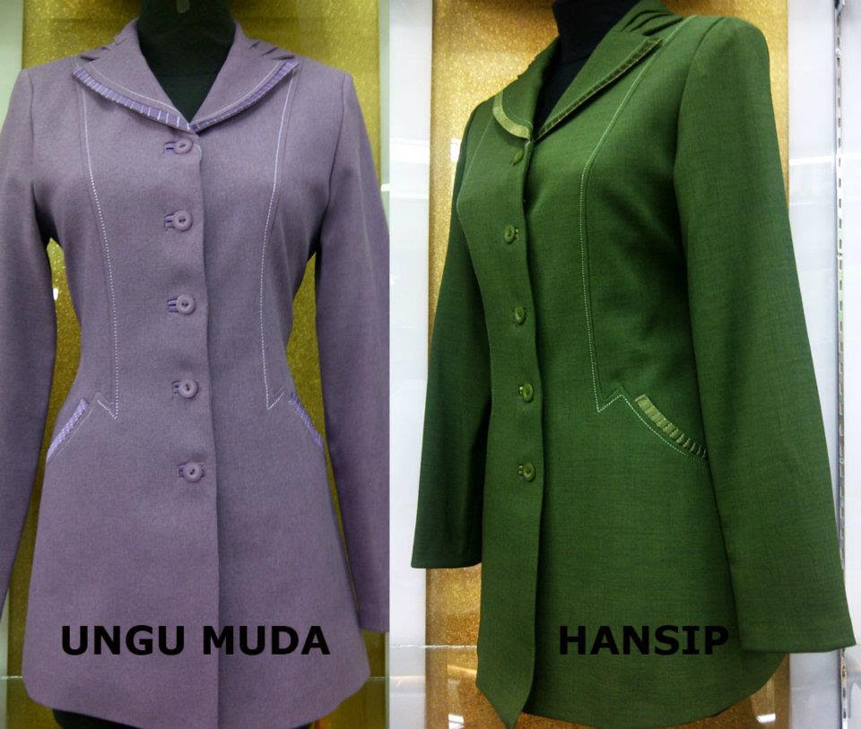  Model Baju Batik Kantor Wanita Kombinasi Polos Baju 