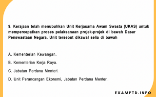 Contoh Soalan Pengetahuan AM Peperiksaan Pegawai Tadbir 