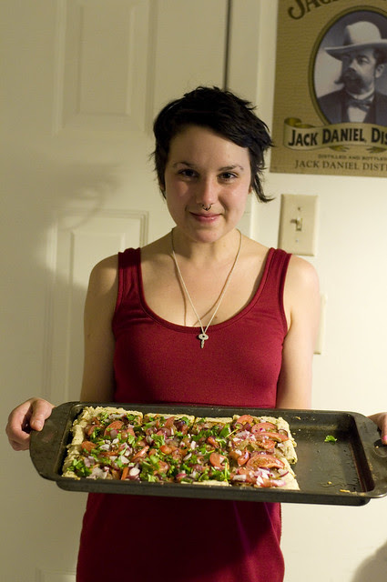 salad pizza