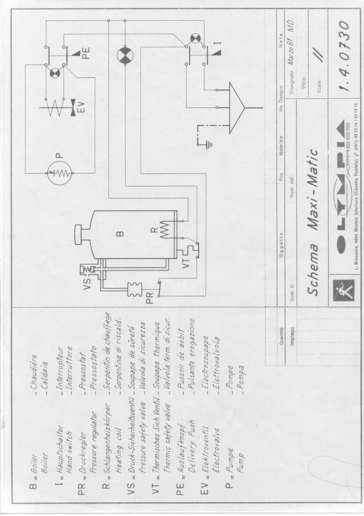 Operating Manual Technical Diagram