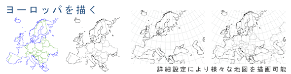 Craftmap ヨーロッパの白地図