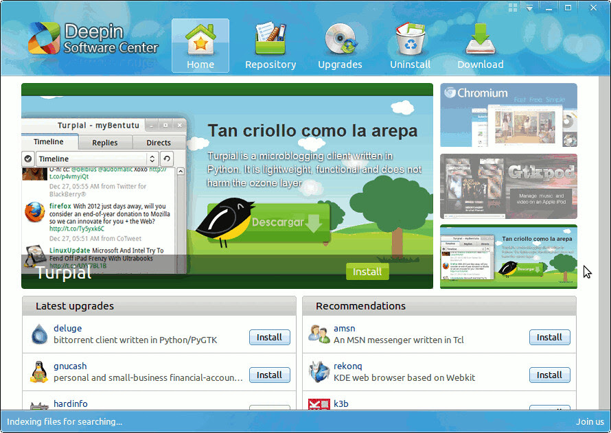 deepin software center