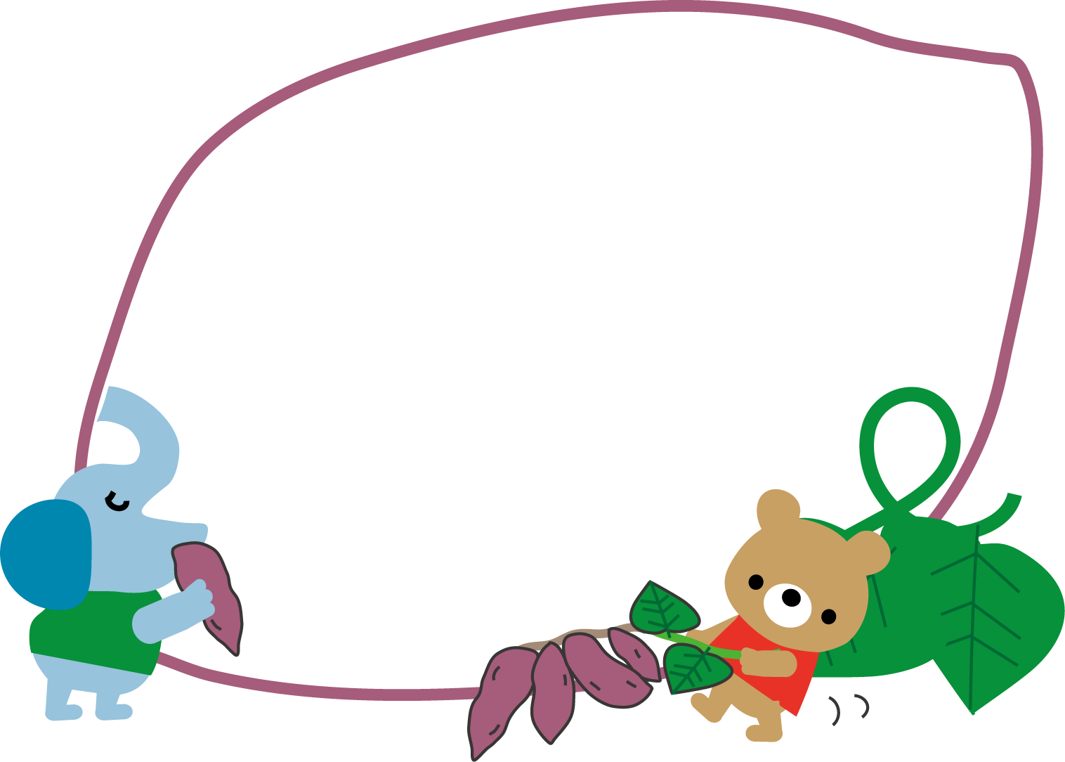 芋ほりのイラスト 無料イラスト