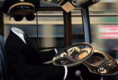 Animated Bus Driving