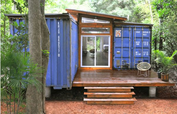 Eco-Friendly House Made From Two Shipping Containers