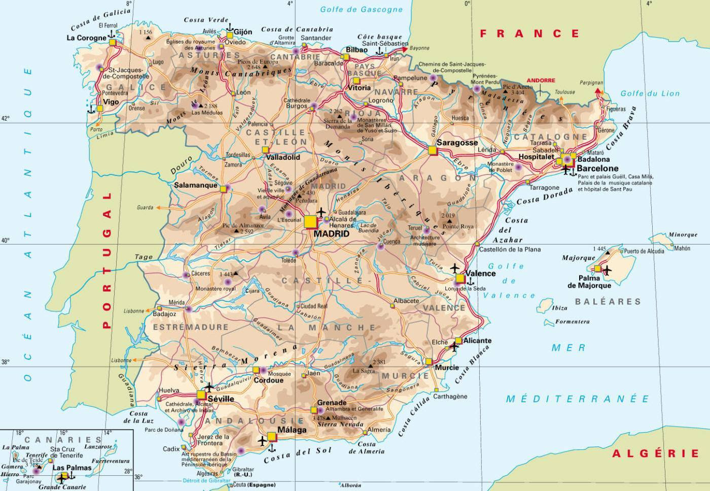 Carte détaillée Salamanque - plan Salamanque - ViaMichelin