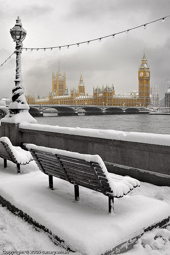 Snowy Morning, London, England