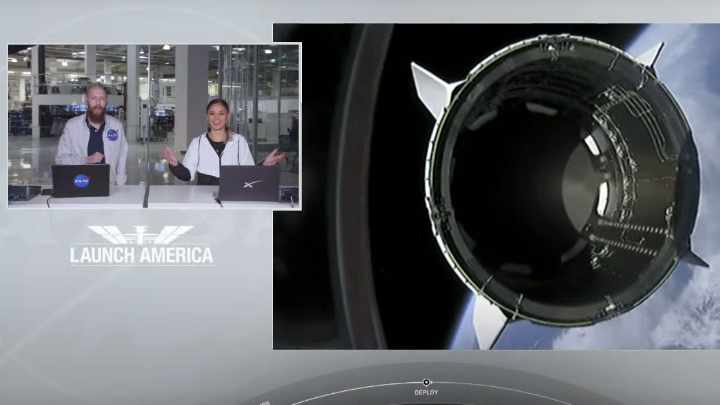 SpaceX launch video