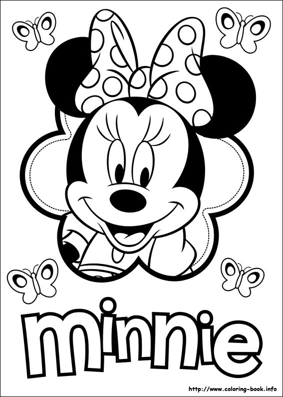 Minnie Mouse coloring pages on Coloring-Book.info