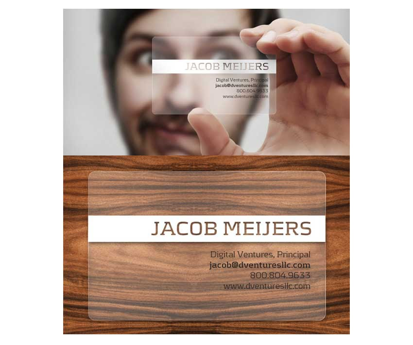 Prepped-4-Print Translucent Plastic Business Card by Kilik