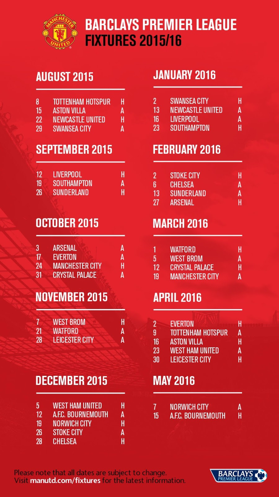 zulpeas: Manchester United 2015/16 BPL Fixtures Wallpaper