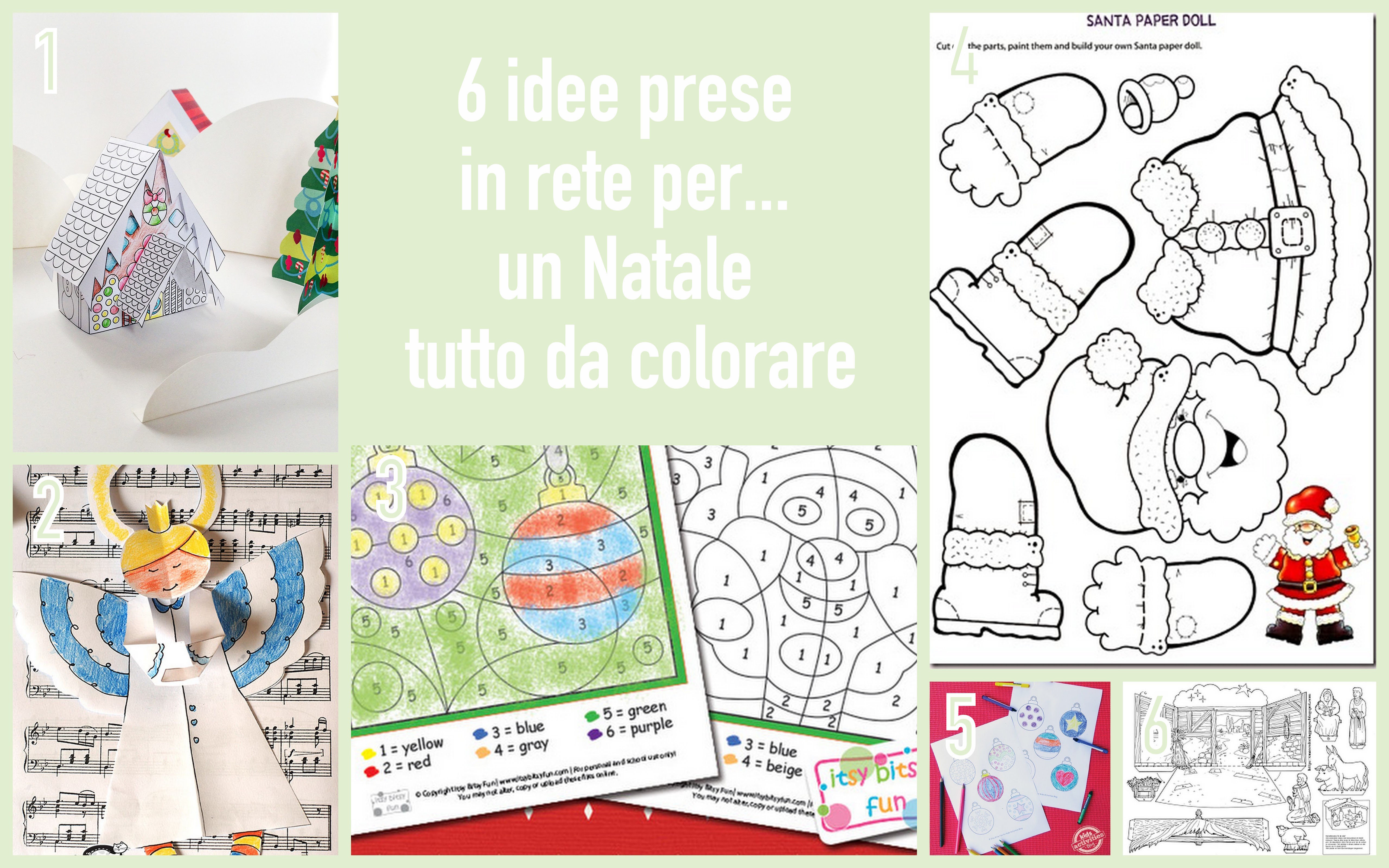 6 idee da colorare per Natale