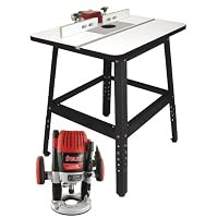 Freud RTS5300 Router/Table Combo Package with FT3000VCE Router, SH-5 Micro-Adjustable Fence, Aluminum Insert Plate and 16-Gauge Steel Stand