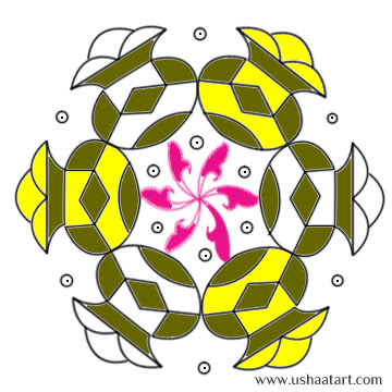 Pongal Pot Kolangal Usha At Art