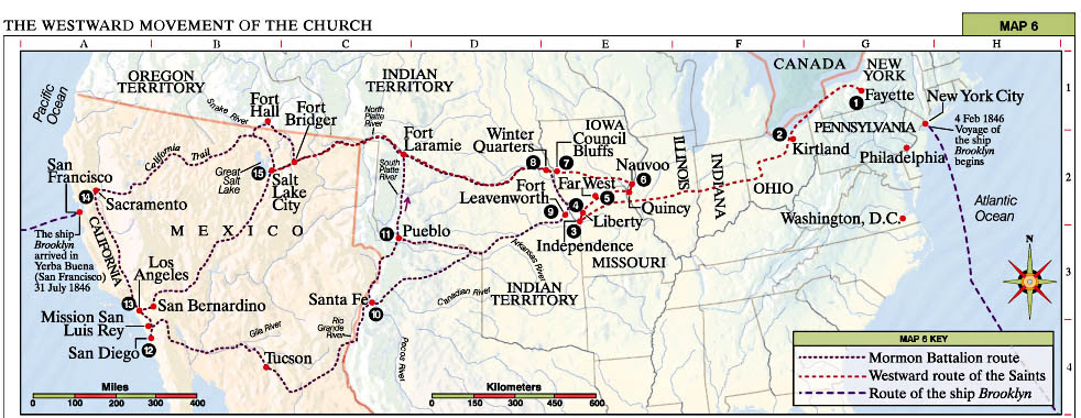 Lds Church History Map