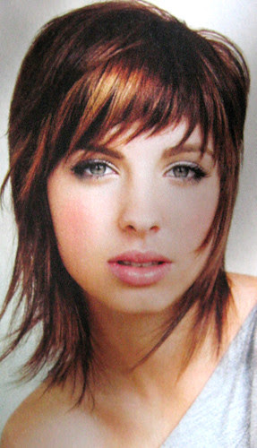 I love the bangs with their layers and short beneath, but I'm not convinced 