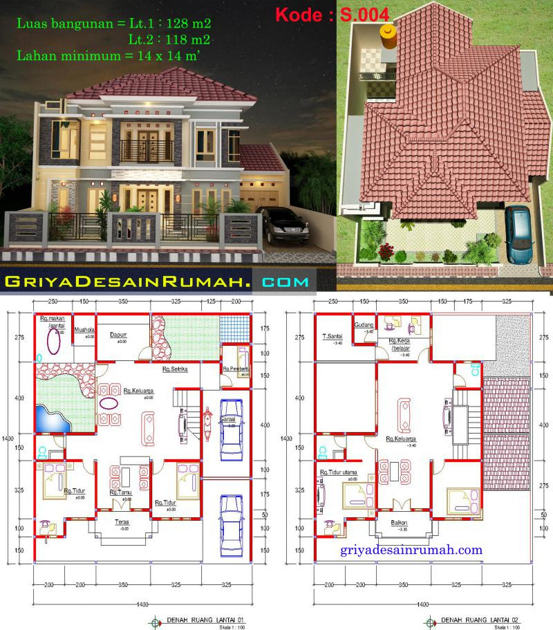 Download Desain Rumah 2 Lantai Autocad download gambar Download Desain Rumah 2 Lantai Autocad download gambar