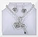 Necklace Set Lagos Inspired Heart and Key S5195LASCY