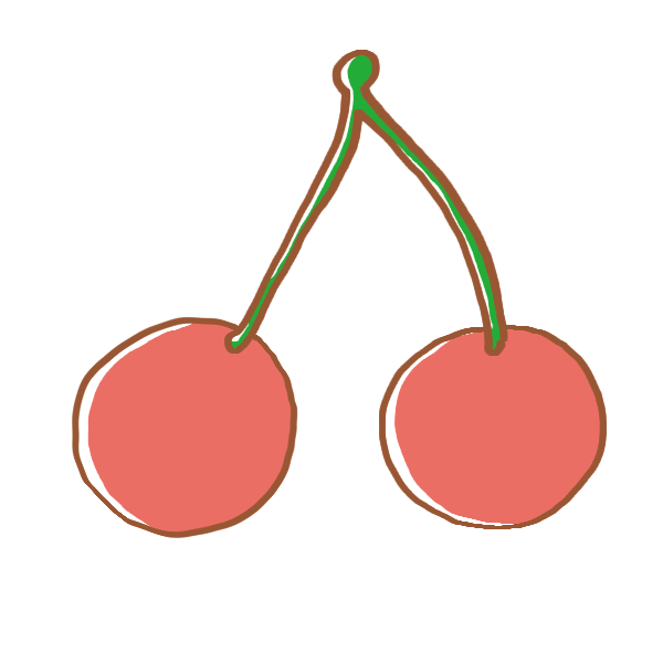 さくらんぼのイラスト かわいいフリー素材が無料のイラストレイン