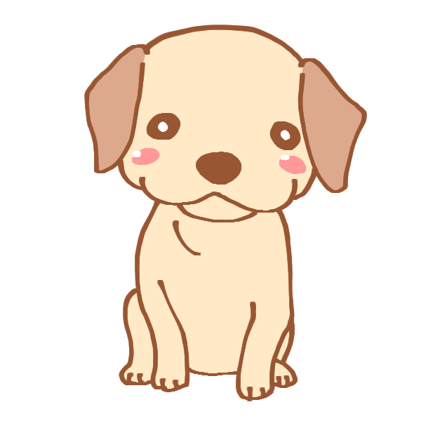 ラブラドールレトリバーのイラスト かわいいフリー素材が無料のイラストレイン