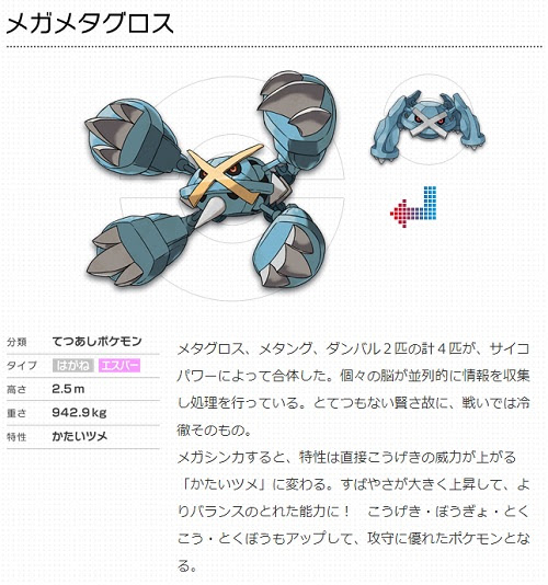 メガメタグロス どんな性能かね 悪タイプ使いpackの戦闘記録