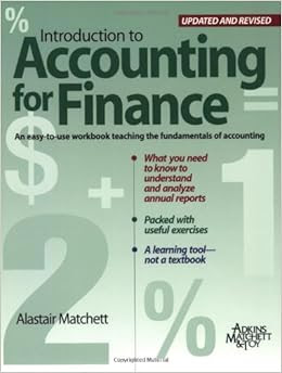 Introduction To Accounting For Finance Third Edition