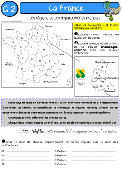 GEOGRAPHIE : LA FRANCE