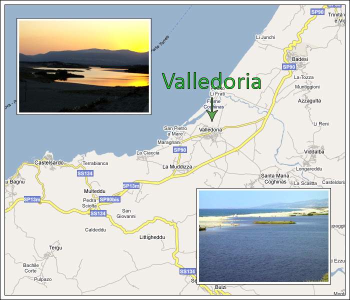 Valledoria Sardegna Cartina
