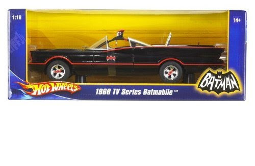 Mattel Hot Wheels 1:18 1966 TV Series Batmobile