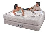 Intex Supreme Air-Flow Queen Airbed Nylon Flocked with Built-in Electric Pump