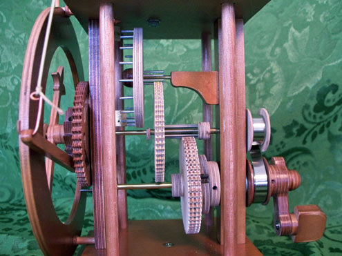 Wooden Gear Clock Plans from Hawaii by Clayton Boyer