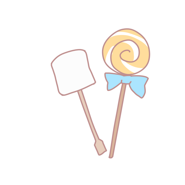 マシュマロとキャンディのイラスト かわいいフリー素材が無料のイラストレイン