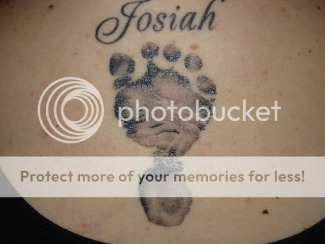 Size:400x366 - 18k: Baby Footprints Tattoos as reported, is the footprint of 
