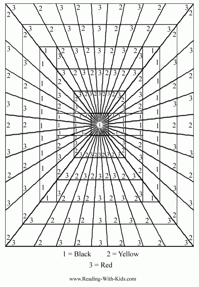 Difficult Color By Numbers Coloring Pages - Coloring Home