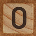 Calendar Wood Block number 0