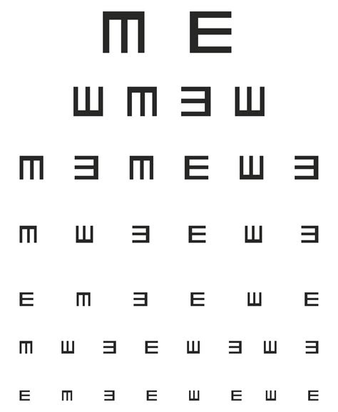  eye test chart printable
