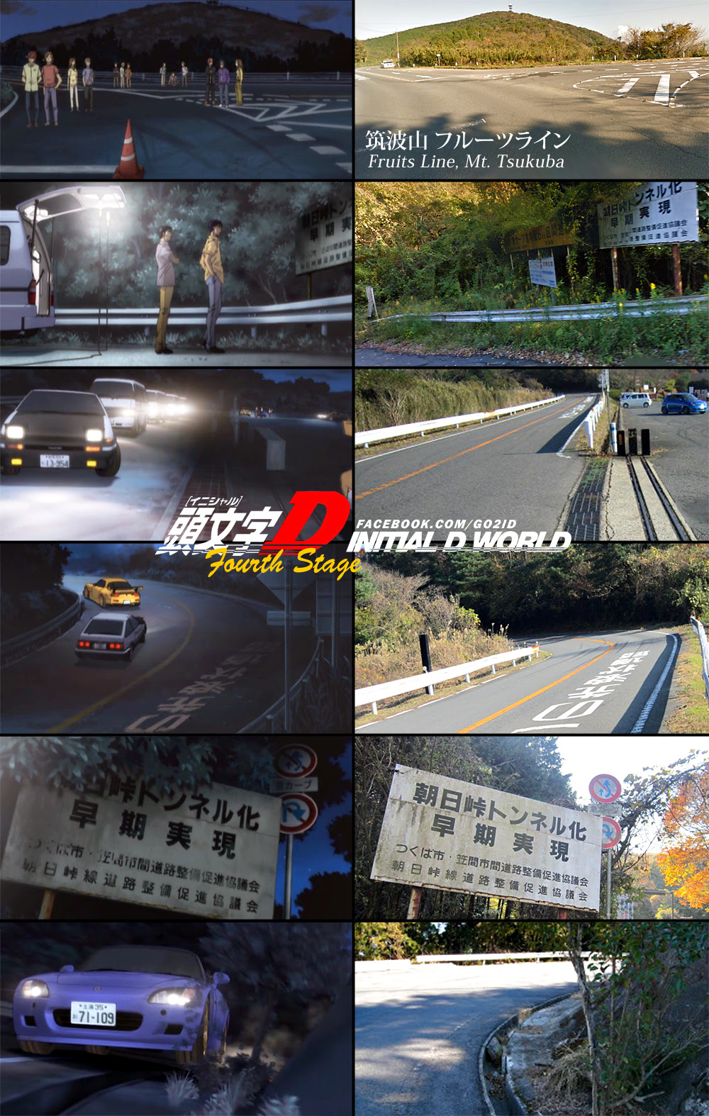 Initial D World Discussion Board Forums Mt Tsukuba Fruits Line Anime Vs Real Life