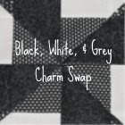 black and white button