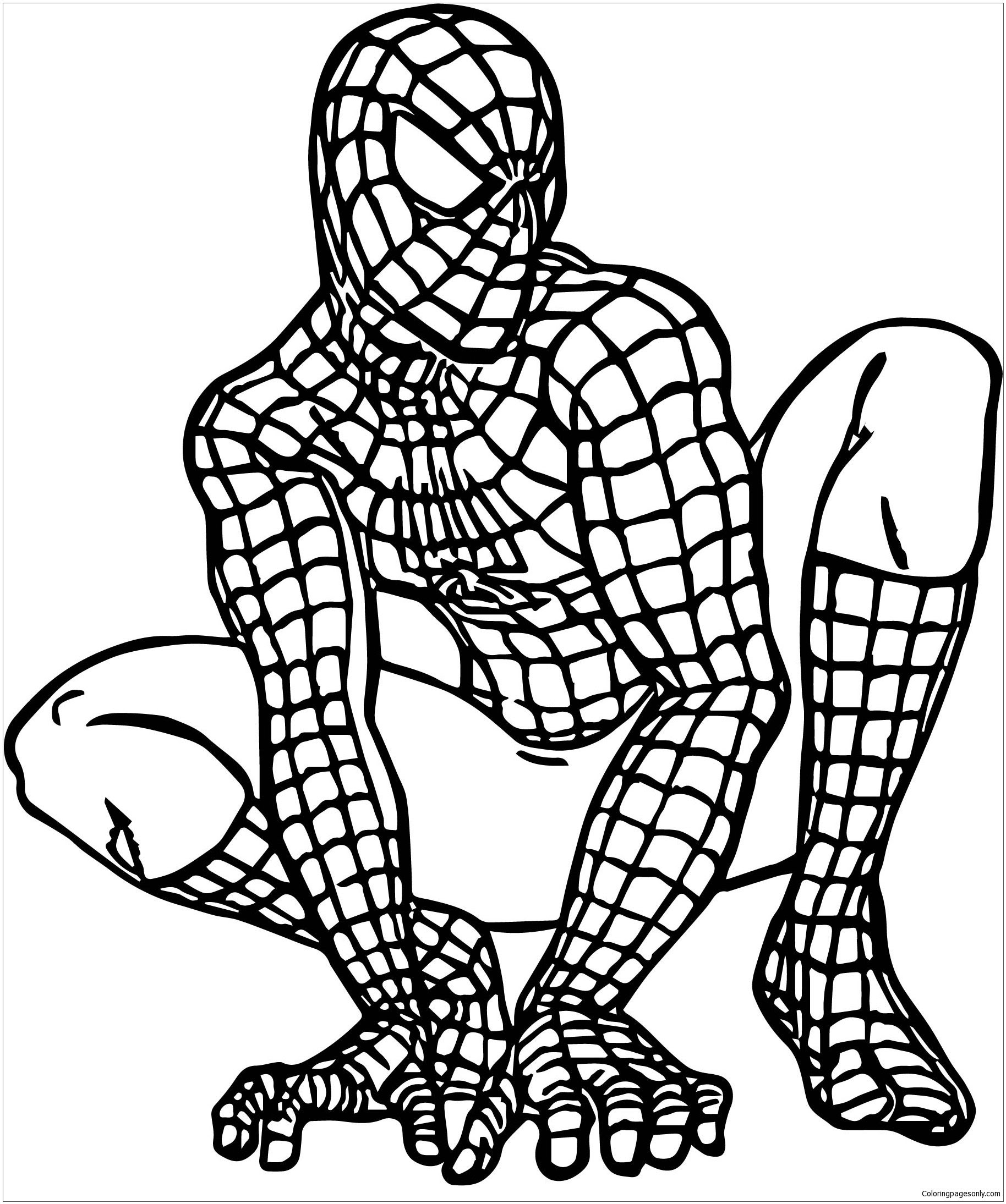 Printable Cute Spiderman Coloring Pages Spider Man Coloring Page by thepope1932 on DeviantArt