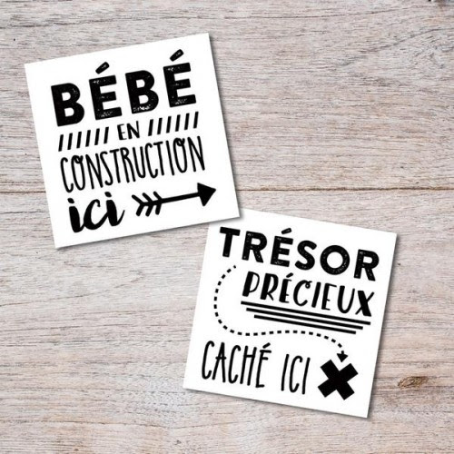 Tatouage Temporaire Bebe En Construction Pico