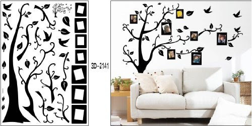 Black Photo Picture Frame Tree Vine Branch Removable Wall Decor ...