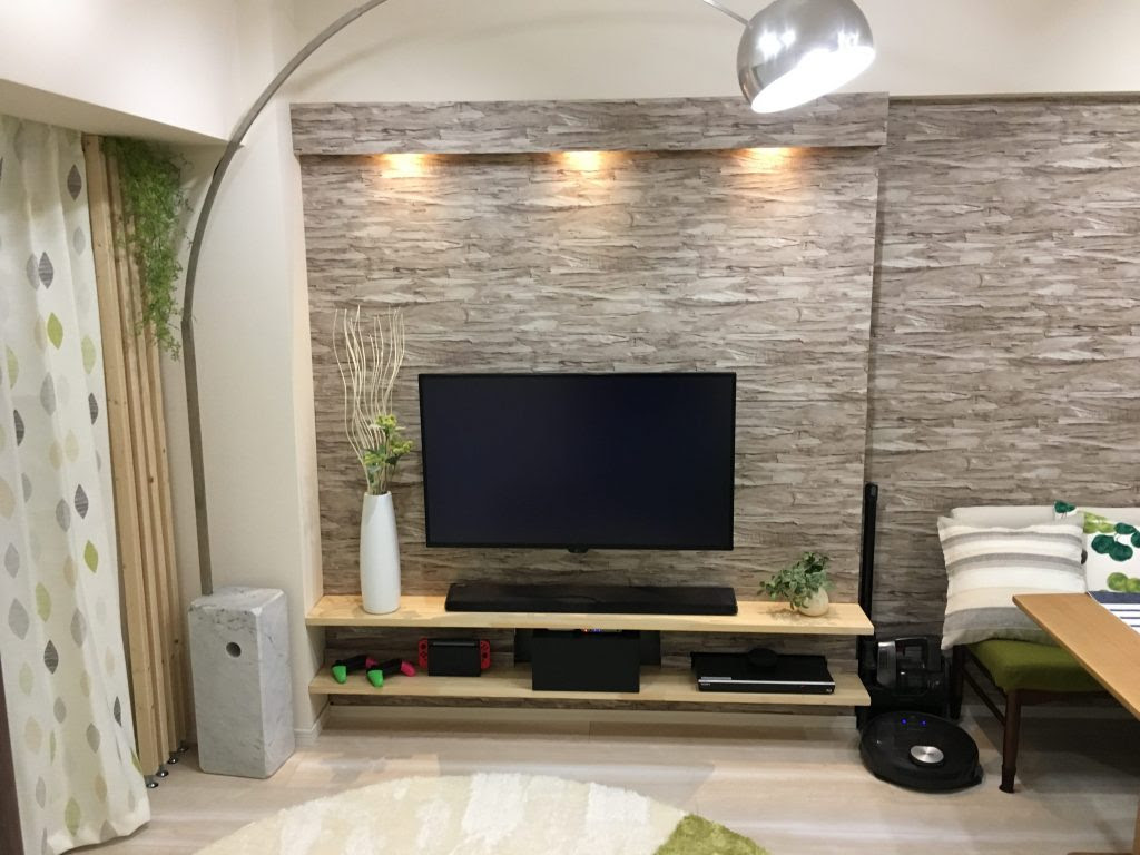 壁掛けテレビボードのdiyに初挑戦 はまちゅーぶ