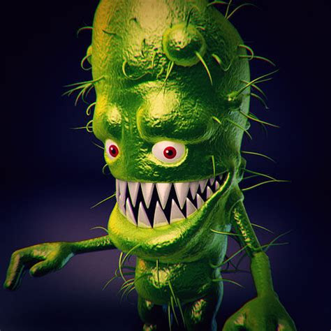 model bacteria  rigged cgtrader