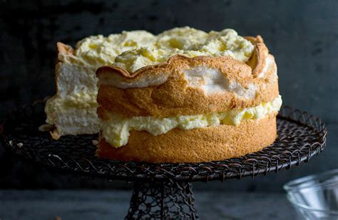 grilled angel food cake  lemon curd recipe dishmaps