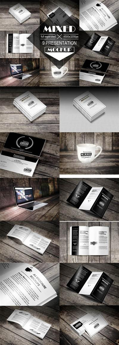 Mixed Print Work Mockup 9